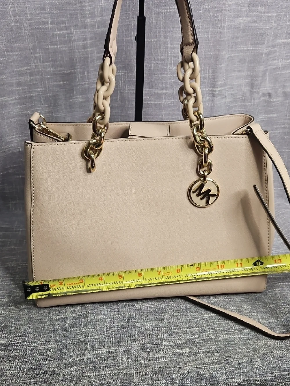 Michael Kors Blush Pink Saffiano Satchel with Gold Hardware